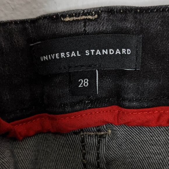 Universal Standard Distressed Black Seine Jeans Size 28 (4X) - Picture 2 of 7